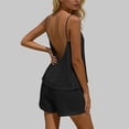 thumbnail image 6 of Gamivast Two Piece Outfits for Women Summer Crinkled Cami Top & Shorts Set Spaghetti Strap Lounge Sets Casual Beach Vacation Wear Loose Fit, 6 of 7