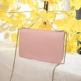 thumbnail image 3 of Women Chain Bag Square Handheld Leather Bag Cute Crossbody Bag For Students Girls Pink Storage Tools, 3 of 5