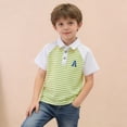 thumbnail image 1 of hengsof Chemise à Manches Courtes pour Garçons, Col à Revers, Imprimé à la Mode, T-Shirt Décontracté à Boutons pour l'Été, Coton Doux, Uniforme Scolaire Quotidien, T-Shirt pour la Rentrée des Enfants, 1 of 7