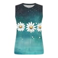 thumbnail image 5 of Cilsoka Sleeveless Shirts for Women Casual Summer Crew Neck Tank Tops Dressy Blouses Tunic ,Trendy Tops for Young Women, 5 of 6