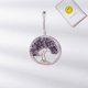 thumbnail image 5 of Colgante de árbol de la vida de grava con alambre de cobre y tejido de piedra de colores para regalo del hogar, 5 of 6