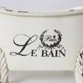 thumbnail image 3 of "Le Bain" Bathtub Table Decor in Distressed White, 3 of 4