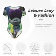 thumbnail image 4 of Goofa Trolls Band Together Printed Women Rash Guard Short Sleeve,Tummy control Swimsuit Surfing Swimsuit Bathing Suit One Piece Swimsuit UPF 50-XX-Large, 4 of 7