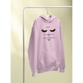 thumbnail image 3 of Lashes Long Standards High Hoodie Women -Image by Shutterstock, Female XX-Large, 3 of 4