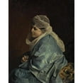 thumbnail image 2 of Jean-Léon Gérôme 15x18 Black Ornate Wood Framed Double Matted Museum Art Print Titled - Woman of Constantinople, 2 of 5