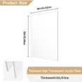 thumbnail image 2 of 2pcs 1/8in Thick (3mm) Acrylic Sheets, Clear Cast Plexiglass 8x12in For Signs Diy Display Projects, Craft, Photo Frames, 2 of 5