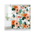 thumbnail image 2 of Floral Shower Curtain - Boho Black, Dark, Unique Bohemian Style For Bathroom With 12 Hooks, 60"(W) X 72"(H) Back To School, 2 of 4