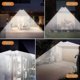 thumbnail image 5 of Luz de seguridad con sensor de movimiento solar, potente foco de pared para exteriores con 3 cabezales, 550 lúmenes JAMW Sencillez, 5 of 5