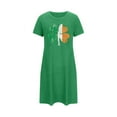 thumbnail image 1 of Pyjama Grande Taille pour Femmes, Chemise de Nuit à Manches Courtes avec Imprimé Poitrine, Robe de Détente Décontractée Douce pour Femmes, Chemise de Nuit Respirante pour la Détente à la Maison, 1 of 2