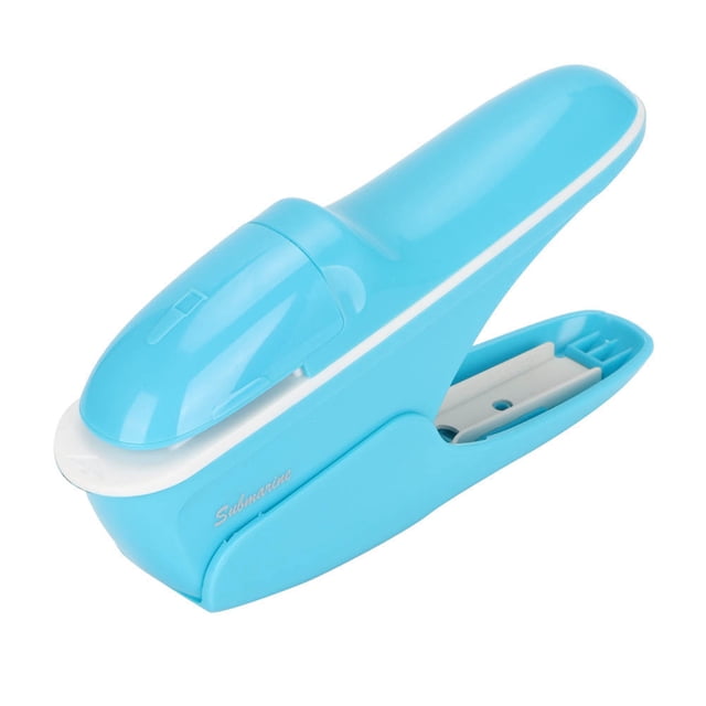 Stapleless Stapling Machine, Hand Stapleless Stapler, White Durable Labor-saving For School Office Easy To Operate With Comfortable Handle