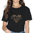 thumbnail image 2 of Women Leopard Graphic Tees Cute Tops, 2 of 4