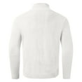 thumbnail image 4 of JTieacloth Men's Knit Pullover Sweater Mens Ca Ble Knit Cardigan Sweater Shawl Loose Fit Long Sleeve Casual Cardigans(White), 4 of 5