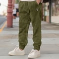 thumbnail image 4 of Dalix Astronaut Embroidery Washed Midweight Jogger Fleece Sweatpants Soft Lounge Pant Drawstring Waistband Pockets Mens in Olive S Small, 4 of 5