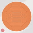 thumbnail image 4 of Costaelm Paradise Outdoor HDPE 35" Round Bar Height Patio Table, Orange, 4 of 9