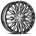thumbnail image 2 of 24x9 Azara AZA-522 Gloss Black & Machined Wheel 5x115/5x120 (18mm), 2 of 2