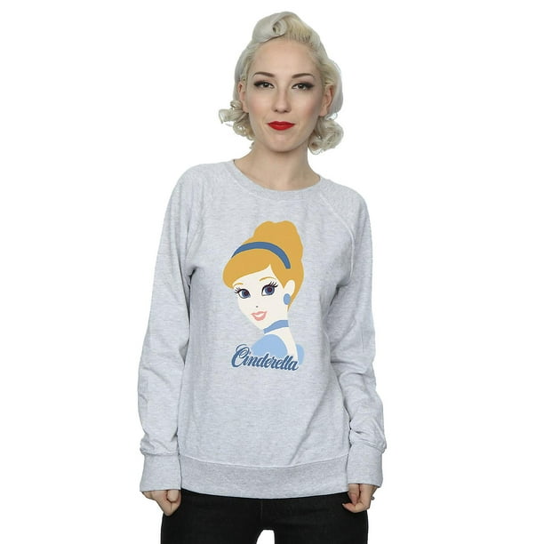 Disney Princess Women s Cinderella Silhouette Sweatshirt Walmart
