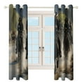 thumbnail image 3 of Vintage Western Cowboy Window Curtain Panels Grommet Blackout Curtains Blackout Curtains for Living Room, 3 of 7