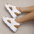 thumbnail image 4 of XDDST Flat Women Sandals Women's Height Increasing Thick Sole Fashion Sandals White, 4 of 6