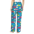 thumbnail image 3 of Qekee Color Dachshund Dog print Women Pajama Pants, 3 of 9