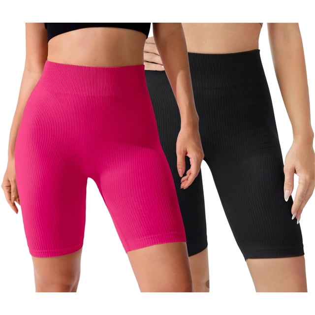 Pack De 2 Shorts Biker Dama Texturizado Bermuda Mujer Chores