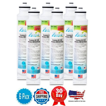

Zuma Filters™ Brand Refrigerator Water and Ice Filter compatible with Daewoo® / Kenmore® Titan4 (6 Pack) ZWFK1-RF300