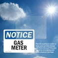 thumbnail image 6 of (2 Pack) Gas Meter OSHA Notice Sign 7 Inch X 5 Inch Vinyl Label Decal Sticker Weather Resistant, UV Protected for Workplace, Business, and Construction Site, Made in the USA, 6 of 7