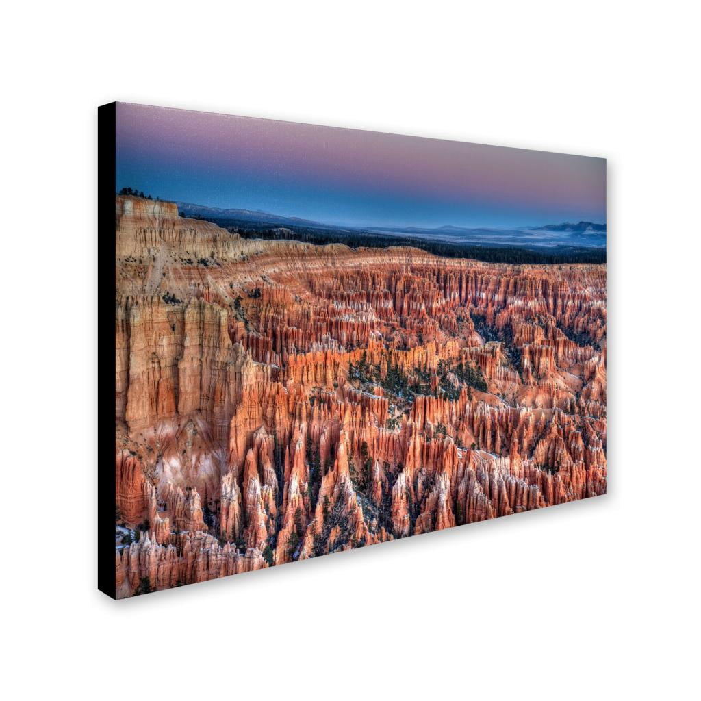 Trademark Fine Art "Bryce Dawn" Canvas Art by Pierre Leclerc