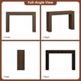 thumbnail image 5 of Laintene 43" Entryway Table, Modern Layered Console Table with Storage, Narrow Sofa Table Behind the Couch, Accent for Living Room, Hallway Foyer, Entrance, Walnut, 5 of 10
