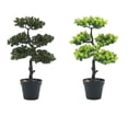 thumbnail image 2 of Planta falsa portátil Bewildely ABS verde oscuro, 2 of 6