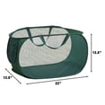 thumbnail image 4 of Larpur 72L Mesh Popup Laundry Hamper, Collapsible Laundry Basket, Dirty Clothes Hamper for Home, Dorm, Green, 4 of 8