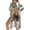 Bear American Flag Camo Hunting Forest, variant on SEANATIVE Women Bikini Cover Up with Short Sleeve Loose Coverup Chiffon Kimono Flowy Lightweight Beach Coverups USA Theme 4th of July Outfits for USA 250th Anniversary Wear, Retro USA Flag