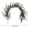 thumbnail image 3 of PYURTEP Christmas Garland, Artificial Pine Garland with Red Berries Pine Cones for Fireplace Mantel Door Indoor Outdoor Christmas Decor, 47.2 inch, 3 of 7