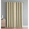 thumbnail image 2 of Jamie Textured Grommet Room Darkening Window Curtain Panel 52 W x 90 L inch Set of 2 Panels - Taupe, 2 of 3