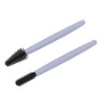 thumbnail image 4 of 2 Pcs Brosse à Cils Silicone Sourcils Élastique Portable Réutilisable Baguettes de Mascara pour Maquillage Bleu, 4 of 5