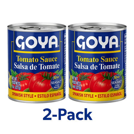 (Pack of 2) GOYA Tomato Sauce, 8 oz, Canned