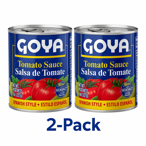 (Pack of 2) GOYA Tomato Sauce, 8 oz, Canned