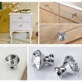 thumbnail image 2 of 10 Pack Cabinet Knobs Drawer Crystal Pulls 30 mm Clear Glass Round Diamond Knobs Handle for Cabinet Kitchen Dresser Cupboard, 2 of 8
