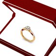 thumbnail image 5 of Dazzlingrock Collection 0.50 Carat (ctw) 18k Round Cut Diamond Ladies Engagement Bridal Halo Ring 1/2 CT, Rose Gold, Size 8.5, 5 of 5