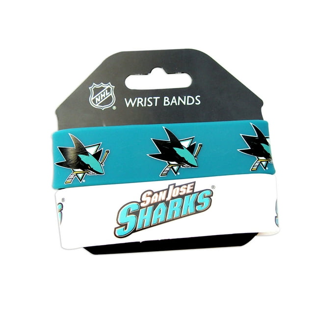 NHL SAN Jose Sharks Sports Team Logo Rubber Wrist Band Set