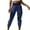 Navy, variant on Womens Pants Womans Loose Pocket Elastic Waist Casual Pants
