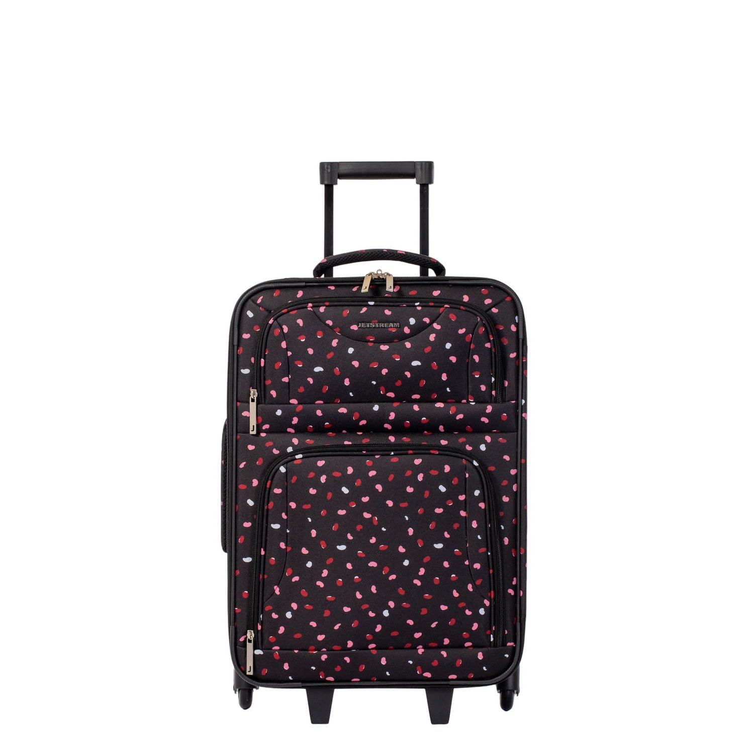 Jetstream Atlantic Softside 4 Piece Luggage Set, Rolling Suitcase Set: 25 Inch Checked Luggage, Carry On Suitcase, Tote Bag & Toiletry Kit