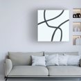 thumbnail image 2 of Canvas Wall Art - Line and Brush 'Single Wanderings 5' Wall Art for Living Room, Bedroom, or Office Décor by Trademark Fine Art - 14 x 14 Inches, 2 of 4