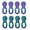 Colorful, variant on BIMZUC 4 Pairs Steel Bicycle 12-Speed Chain Missing Link Connector Parts Cycling Accessory, Silver (0.49 oz / 14 g)