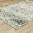 thumbnail image 5 of 5' X 7' Blue Beige Rust Gold And Teal Oriental Power Loom Stain Resistant Area Rug, 5 of 10