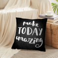 thumbnail image 4 of LALILO Throw Pillow Covers Brush Make Motivational Quote Brush Cushion Cover 18" x 18", 2 Pack, 4 of 6