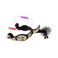 thumbnail image 2 of 2x Éperons Anti-Rouille Style Western pour Équipements de Compétition Brun Foncé, 2 of 8