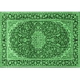 thumbnail image 1 of Ahgly Company Indoor Rectangle Medallion Emerald Green Traditional Area Rugs, 2' x 4', 1 of 4