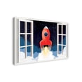 thumbnail image 2 of Creative Products Rocket Ship Window 32x48 Canvas Wall Art, 2 of 5
