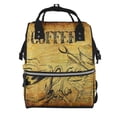 thumbnail image 1 of Fotbe Coffee Vintage Mochila Maternidad - Lona de Sarga Impermeable, Mochila de Pañales de Gran Capacidad con Múltiples Bolsillos y Correas Ajustables, 1 of 6