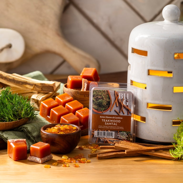 Better Homes & Gardens 2.5oz Wax Melts Teakwood Santal - Walmart.com